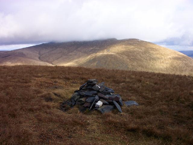 Eastern top of Lonscale Fell with Blencathra behind
