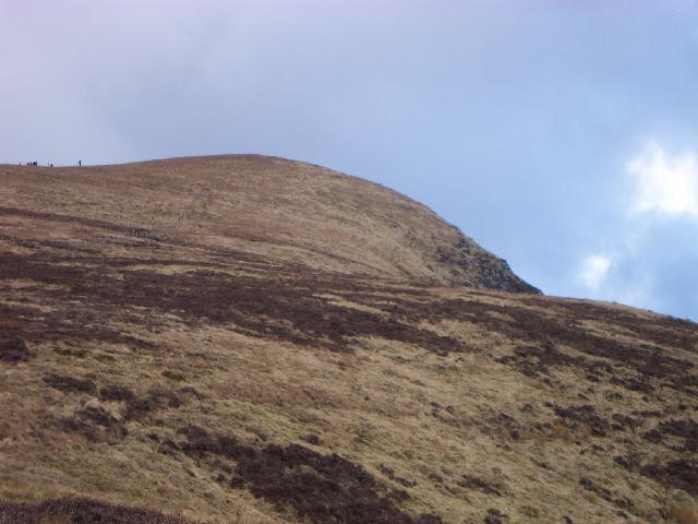 Looking up Lonscale Fell