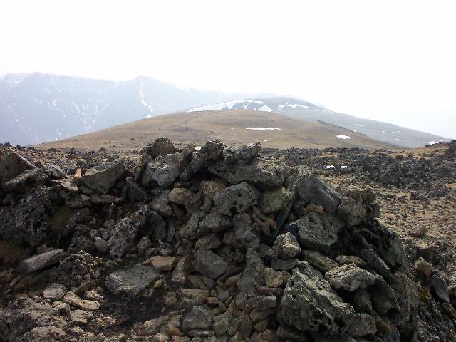 The summit of Raise with Whiteside just visible