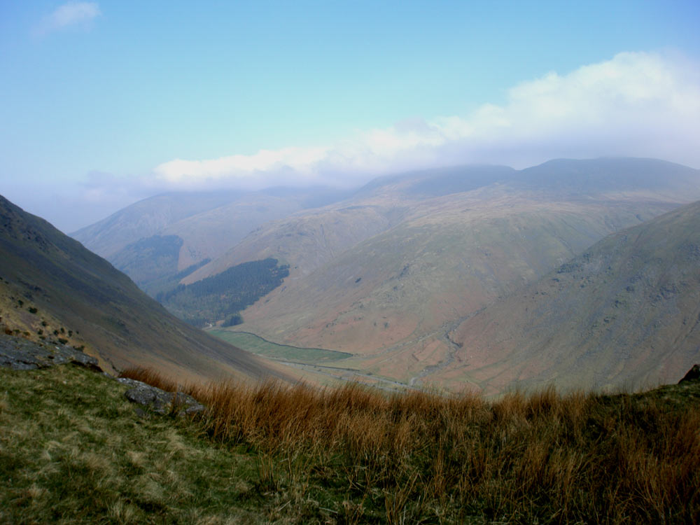 Helvellyn from Steel Fell's south east ridge