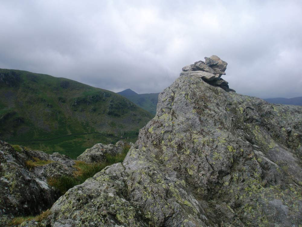 Arnison Crag summit with Catstycam in the distance