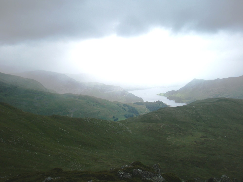 Ullswater from gavel Pike summit