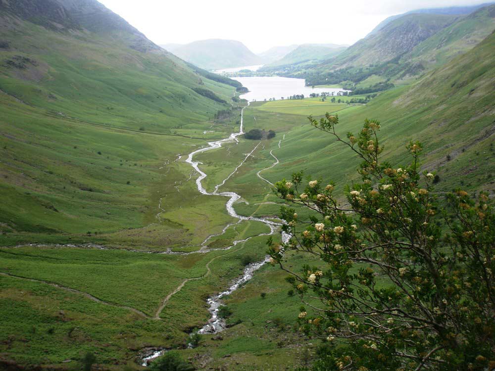 Buttermere from the path along Warnscale Beck