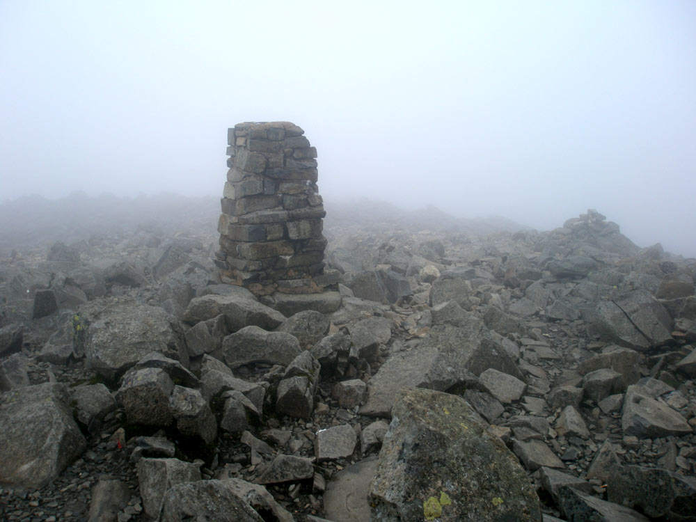 Scafell Pike triangulation column