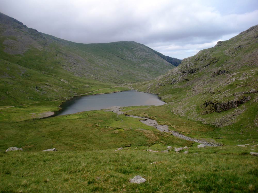 Styhead Tarn and Base Brown beyond